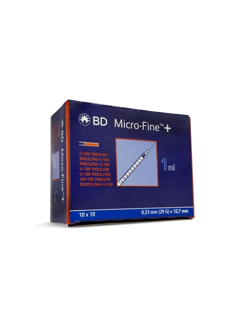 (x10) 1ml BD Micro-Fine Plus U100 29g 12.7mm